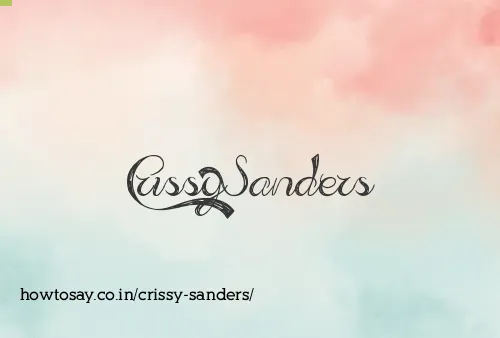 Crissy Sanders