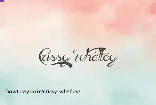 Crissy Whatley