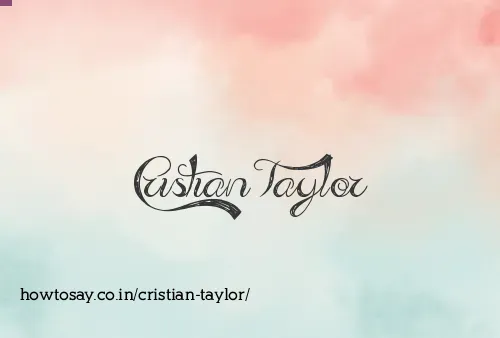 Cristian Taylor
