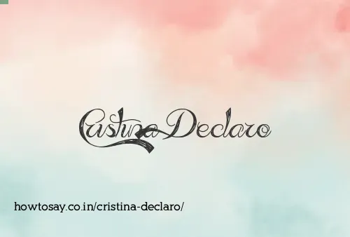Cristina Declaro