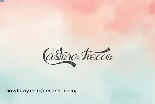 Cristina Fierro