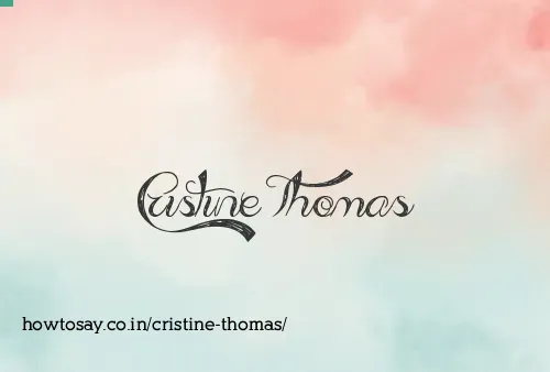 Cristine Thomas
