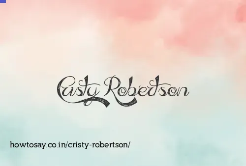 Cristy Robertson