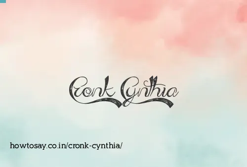 Cronk Cynthia