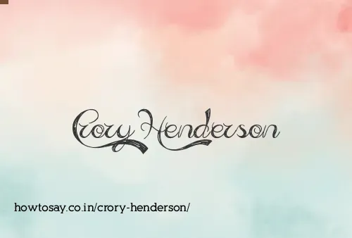 Crory Henderson