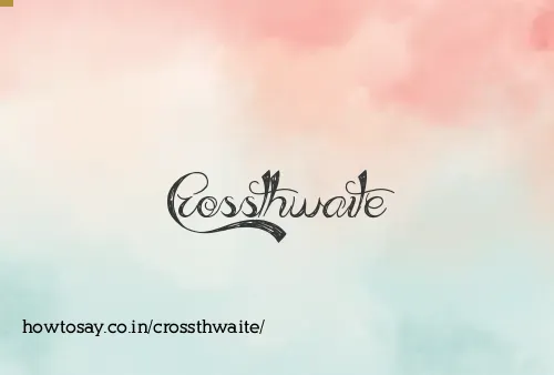 Crossthwaite