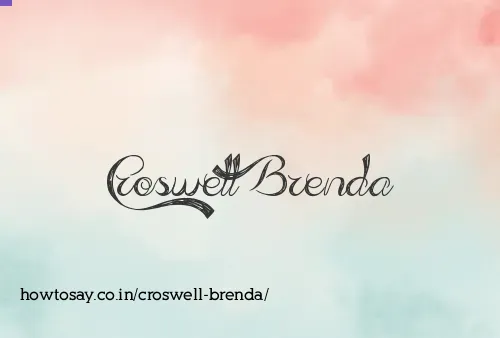 Croswell Brenda