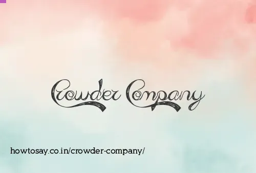 Crowder Company