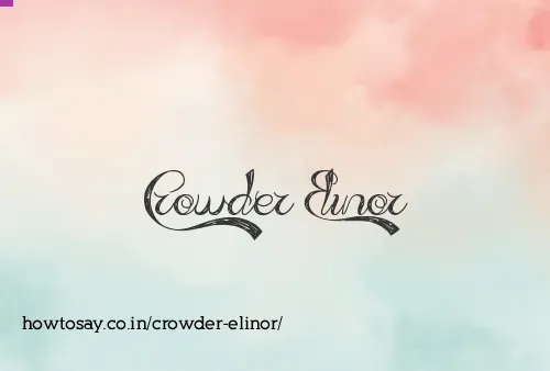 Crowder Elinor