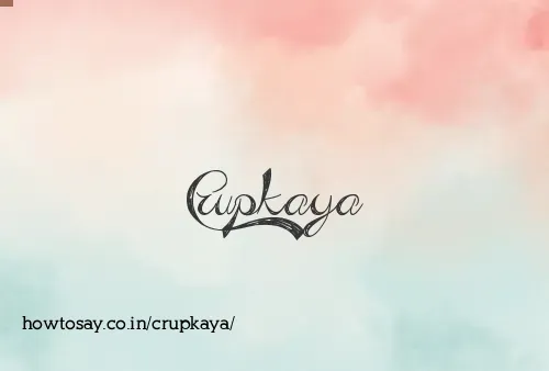 Crupkaya