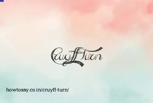 Cruyff Turn