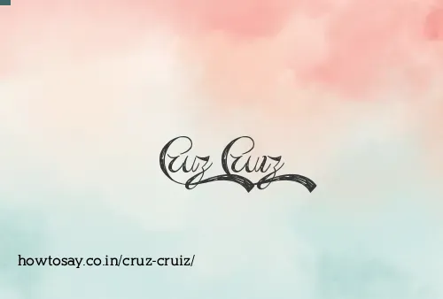 Cruz Cruiz