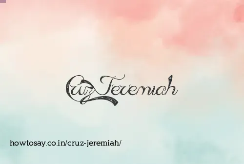 Cruz Jeremiah