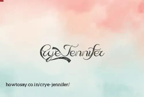 Crye Jennifer