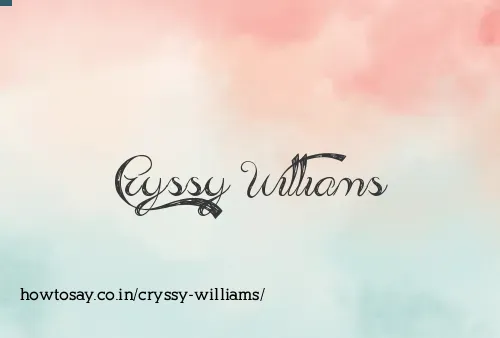 Cryssy Williams