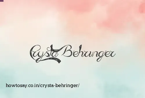 Crysta Behringer