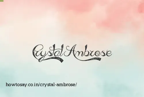 Crystal Ambrose