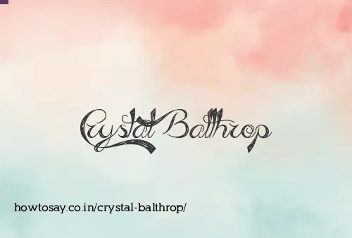 Crystal Balthrop