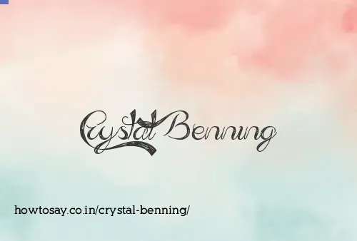 Crystal Benning