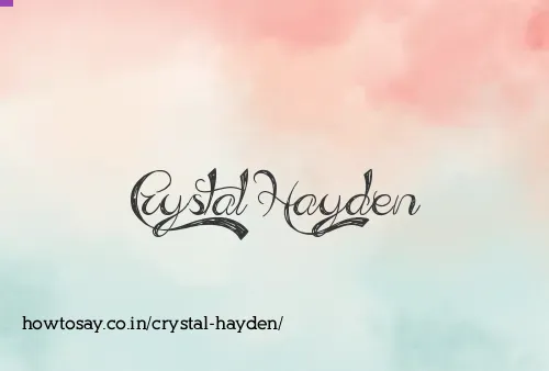 Crystal Hayden