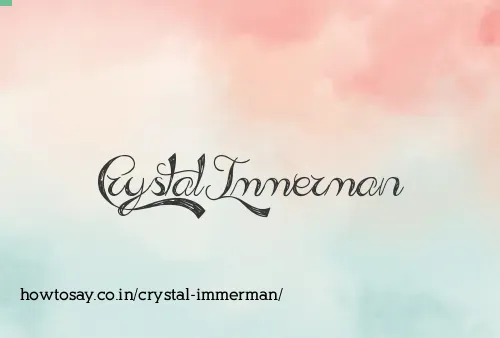 Crystal Immerman
