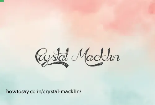 Crystal Macklin