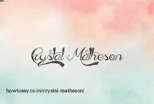 Crystal Matheson