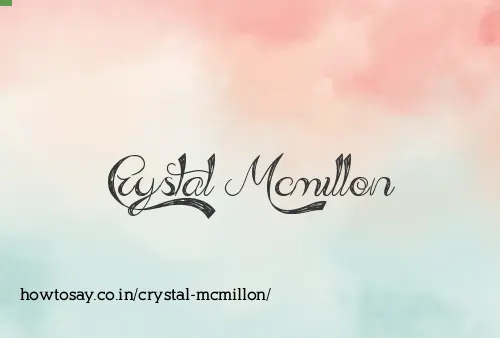 Crystal Mcmillon