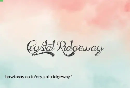 Crystal Ridgeway