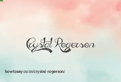 Crystal Rogerson