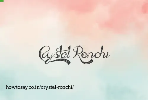Crystal Ronchi
