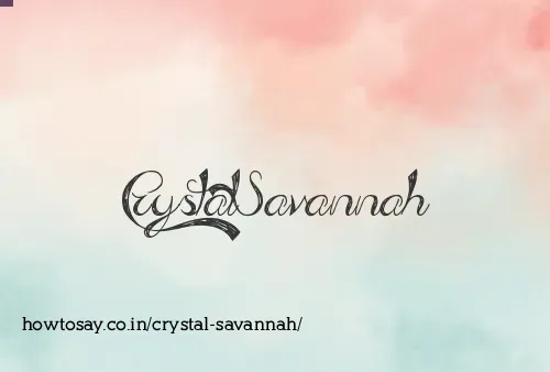 Crystal Savannah