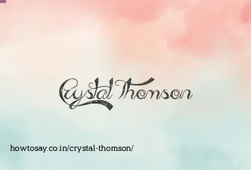 Crystal Thomson