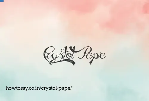 Crystol Pape