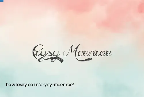 Crysy Mcenroe