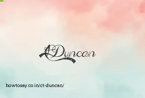 Ct Duncan