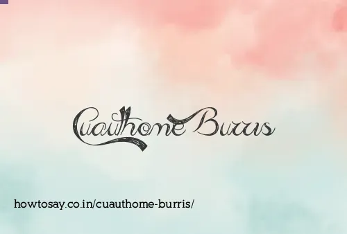 Cuauthome Burris