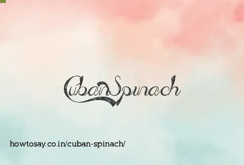 Cuban Spinach