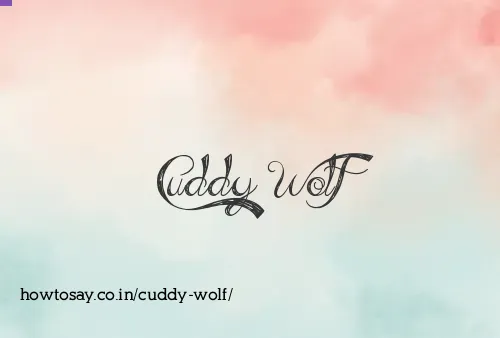Cuddy Wolf