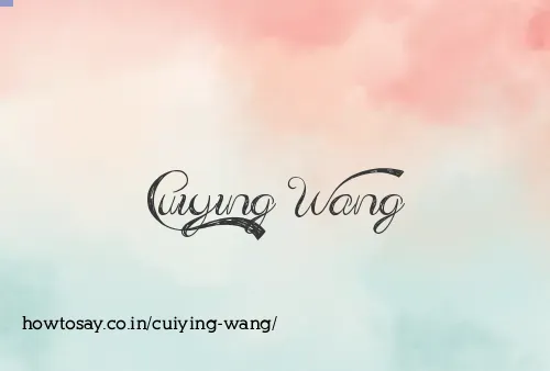 Cuiying Wang