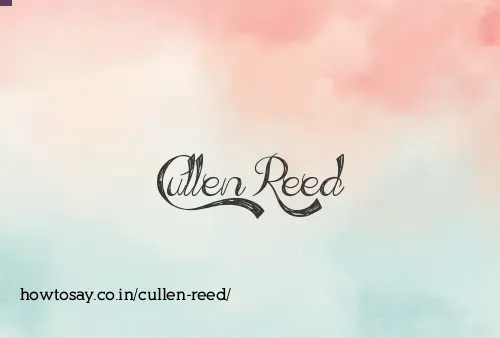 Cullen Reed