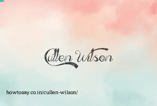Cullen Wilson