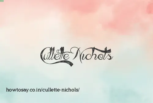 Cullette Nichols