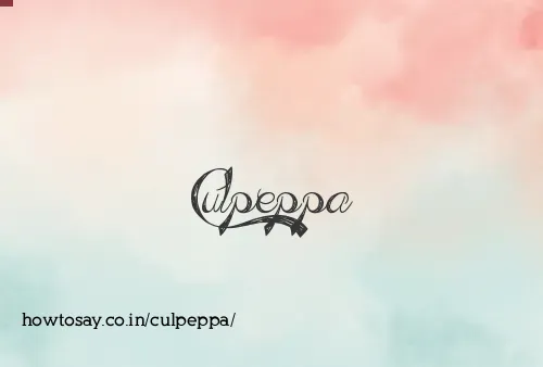 Culpeppa