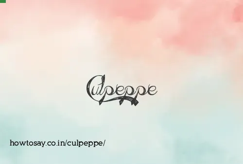 Culpeppe