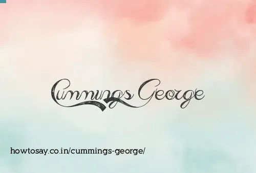 Cummings George