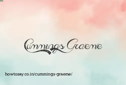 Cummings Graeme