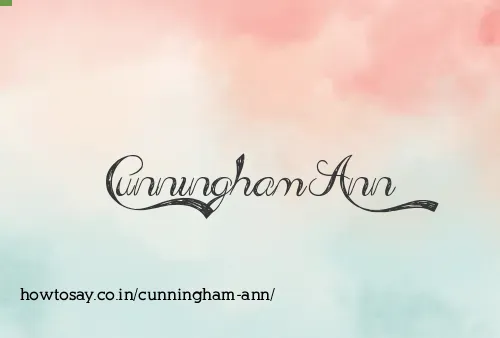 Cunningham Ann