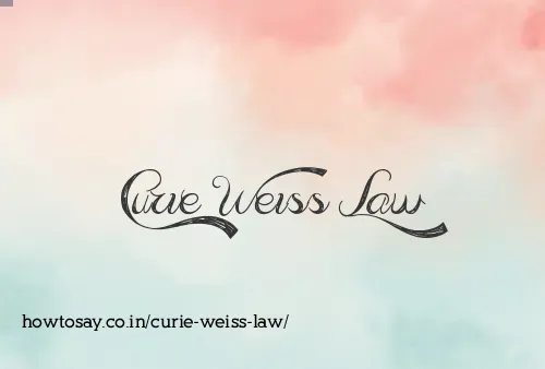 Curie Weiss Law