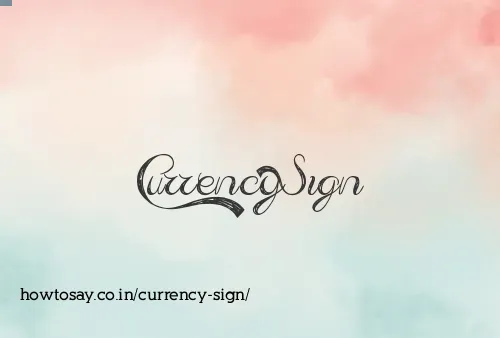 Currency Sign